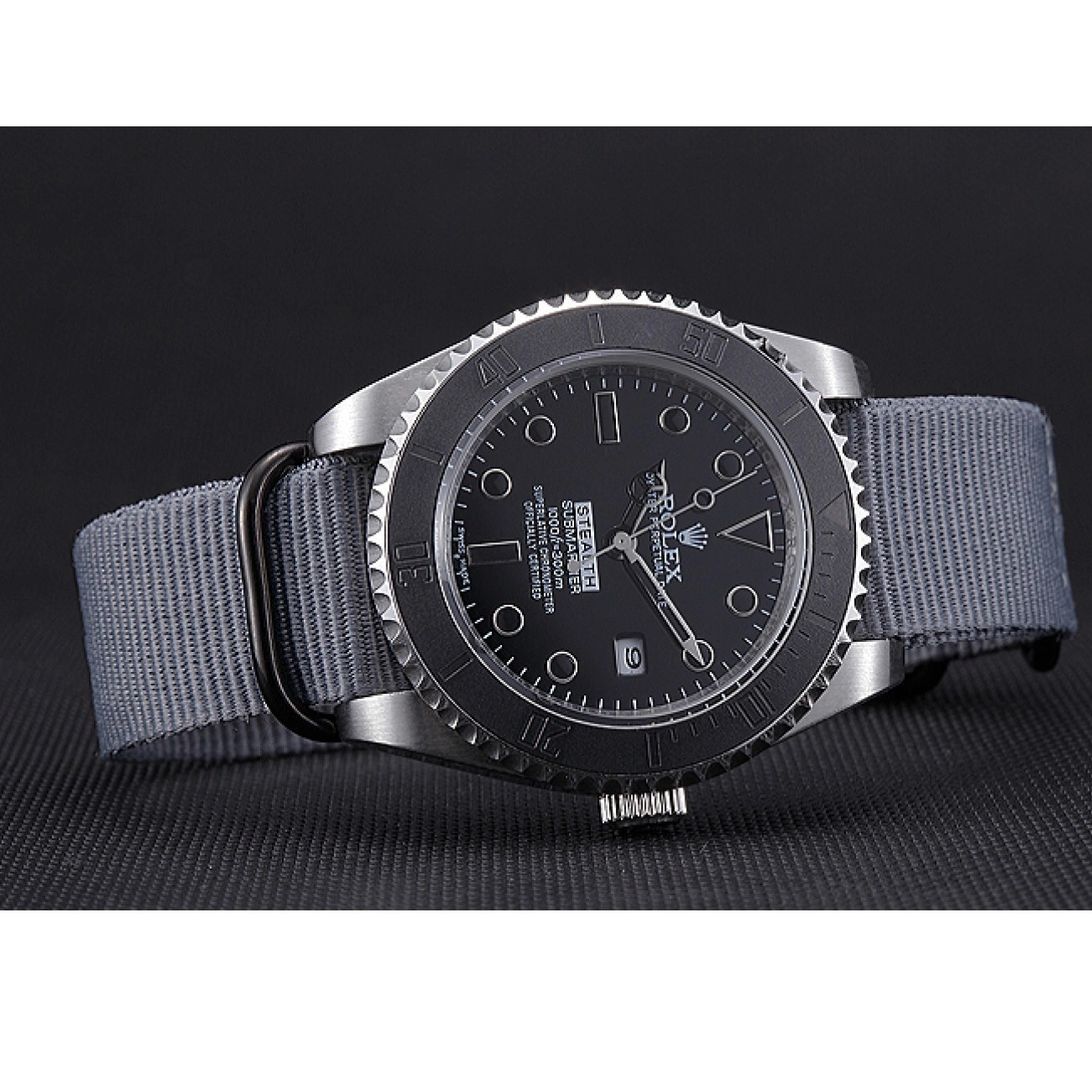 Rolex copies cheap 621991 Rolex Grey Submariner Stealth 0622